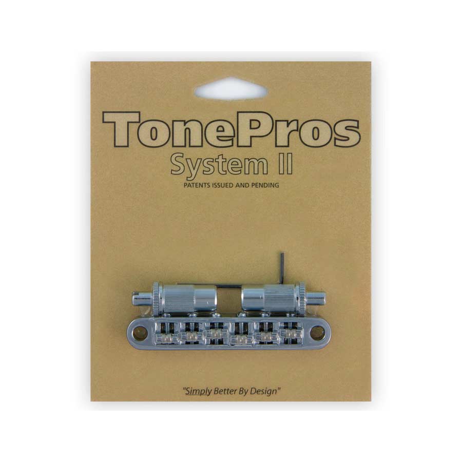 Puente Tune-O-Matic rodillos TonePros TPFR-N Roller Saddles Nickel