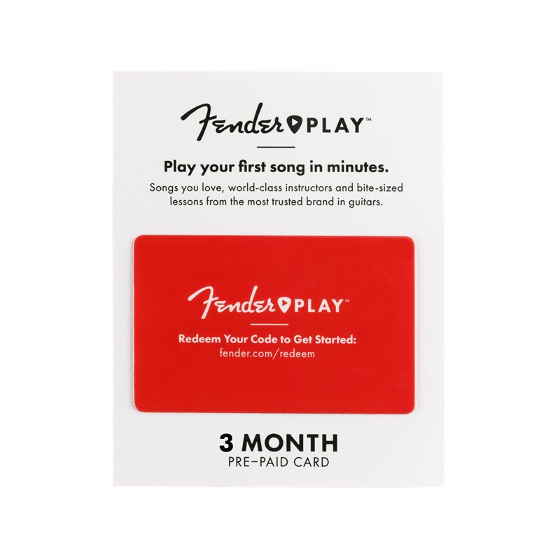 Fender Play Prepaid Card 3 Meses - Lecciones online guitarra