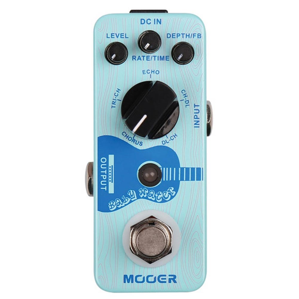 Mooer Baby Water - Pedal delay chorus guitarra acústica