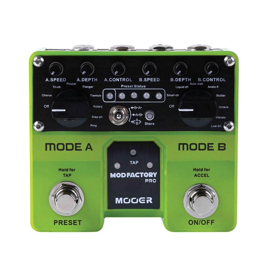 Mooer Mod Factory Pro - Pedal modulación dual para guitarra
