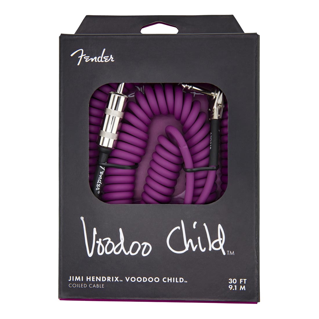Fender Jimi Hendrix Voodoo Child Cable Purple 30ft - Cable rizado