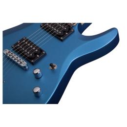 Schecter C-6 Deluxe Satin Metallic Blue SMLB - Guitarra eléctrica