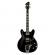 Hagstrom Tremar Viking Deluxe Black Gloss - Guitarra eléctrica semicaja