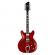 Hagstrom Viking Deluxe 12-String Wild Cherry Transparent - Guitarra eléctrica semicaja