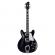 Hagstrom Super Viking Black Gloss - Guitarra eléctrica semicaja