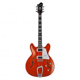 Hagstrom Super Viking Mandarin - Guitarra eléctrica semicaja