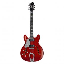 Hagstrom Super Viking Left Hand Wild Cherry Transparent