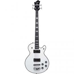 Hagstrom Swede Bass White Gloss - Bajo single cutaway