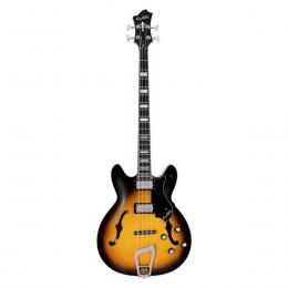 Hagstrom Viking Bass Tobacco Sunburst - Bajo eléctrico semicaja