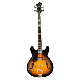 Hagstrom Viking Bass Left Hand Tobacco Sunburst - Bajo eléctrico zurdo