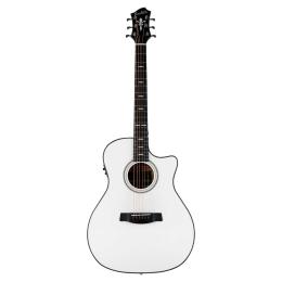 Hagstrom Siljan II Grand Auditorium CE White Gloss - Guitarra acústica electrificada