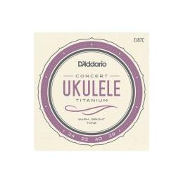 D'Addario EJ87C Ukelele Concierto - Juego cuerdas ukelele