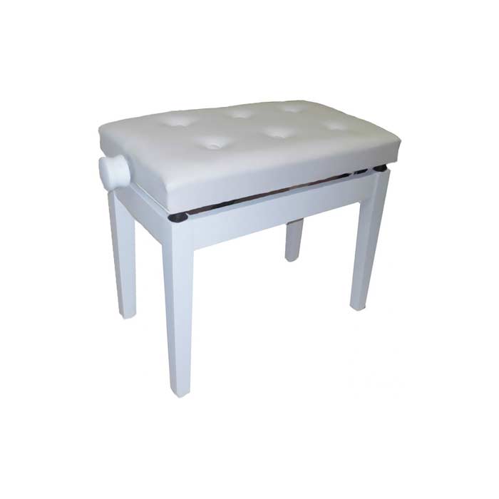 Banqueta piano Oqan Piano Bench BGM White-White