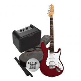Pack guitarra eléctrica Ashton SPAG232TDB Pack Rojo