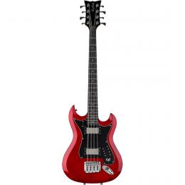 Bajo eléctrico de 8 cuerdas Hagstrom Retroscape H8II Wild Cherry Transparent