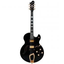 Guitarra eléctrica jazz Hagstrom HL-550 Black Gloss