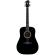 Guitarra acústica para zurdos Hagstrom Siljan II Dreadnought LH Black Gloss