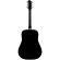 Guitarra acústica para zurdos Hagstrom Siljan II Dreadnought LH Black Gloss