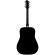 Guitarra acústica para zurdos Hagstrom Siljan II Dreadnought LH Black Gloss