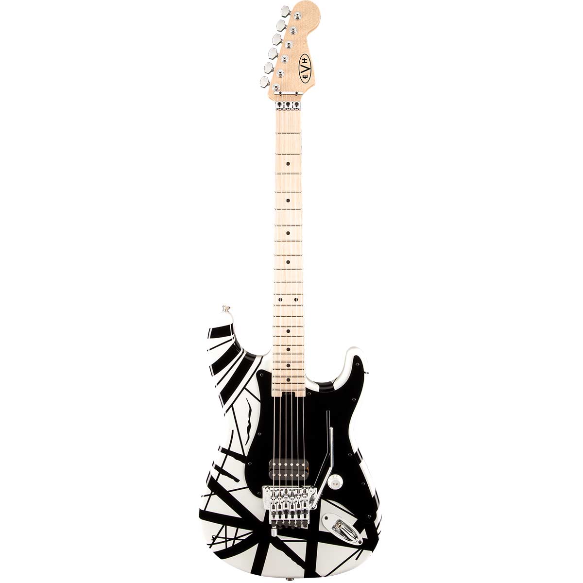 Guitarra eléctrica EVH Striped Series White w/Black Stripes