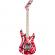 Guitarra eléctrica EVH Striped Series 5150 Red w/Black and White Stripes