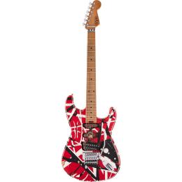 Guitarra eléctrica EVH Striped Frankie R/W/B Relic