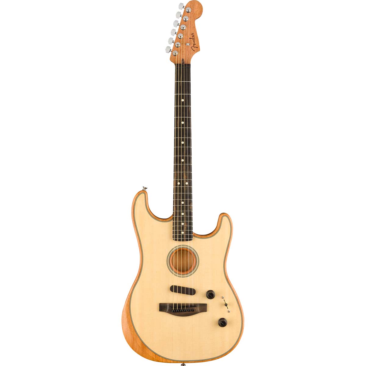 Guitarra acústica Fender American Acoustasonic Stratocaster EB NAT