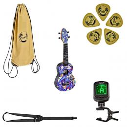 Pack de Ukelele y accesorios Ortega Keiki K2-SP