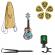 Pack de Ukelele y accesorios Ortega Keiki K2-SR