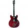 Guitarra semihollow Hagstrom Tremar Viking Deluxe Wild Cherry Transparent