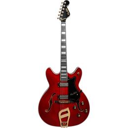 Guitarra eléctrica semicaja Hagstrom Viking 67' Wild Cherry Transparent