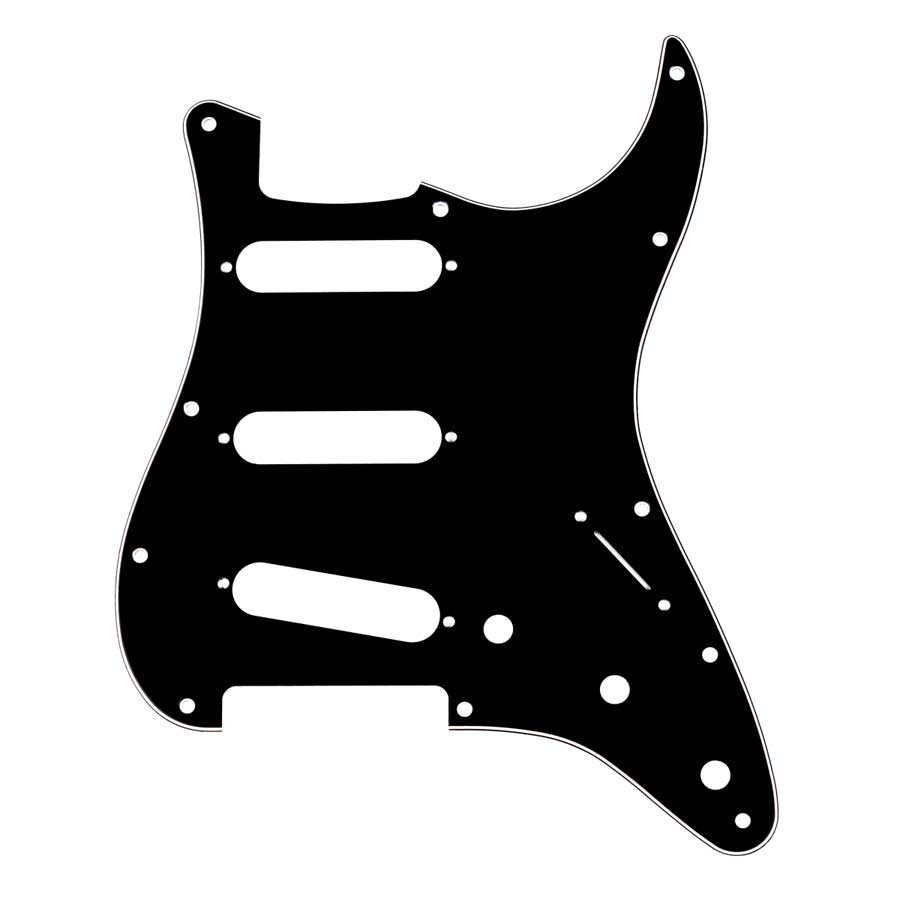 Golpeador guitarra Fender Strat Pickguard SSS Std BK