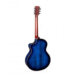 Guitarra acústica Faith FNCEBLM Neptune Blue Moon Burst