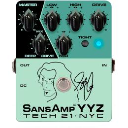 Pedal previo para bajo Tech 21 Geddy Lee Signature Sansamp YYZ