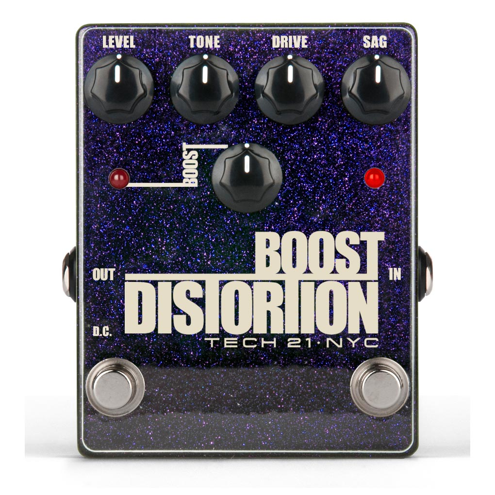 Pedal de efectos para guitarra Tech 21 Boost Distortion Metallic