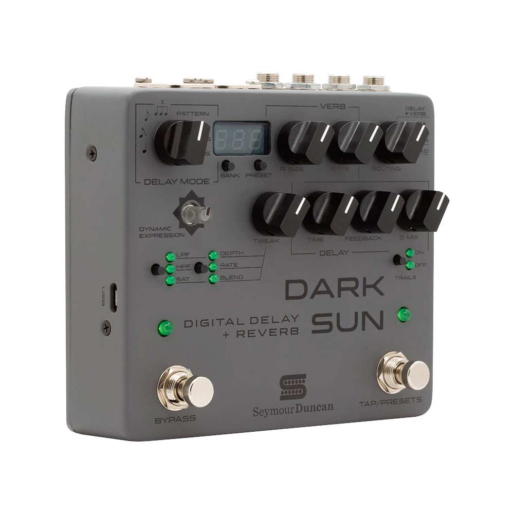Seymour Duncan Dark Sun Pedal delay reverb guitarra