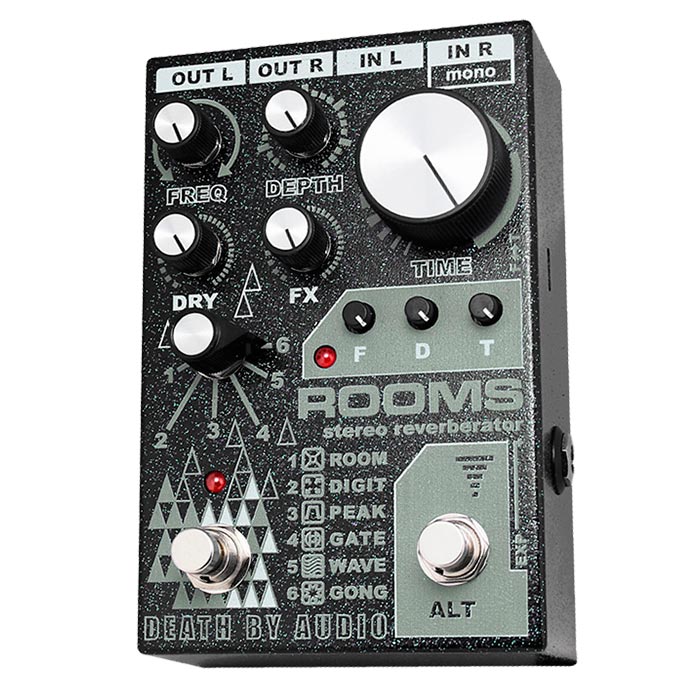 Pedal reverb digital Death By Audio Rooms Stereo Reverberator