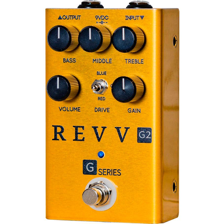 Pedal overdrive guitarra Revv G2 Gold