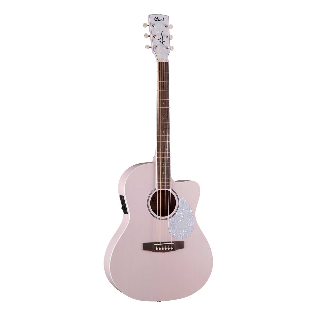 Guitarra acústica electrificada Cort Jade Classic Pink OP