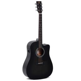 Guitarra acústica electrificada Sigma DMCE-BKB