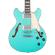Guitarra semihollow D´Angelico Deluxe Mini DC LE Matte Surf Green