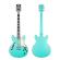 Guitarra semihollow D´Angelico Deluxe Mini DC LE Matte Surf Green