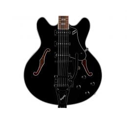 Guitarra de semi-caja Vox Bobcat S66 Bigsby Black