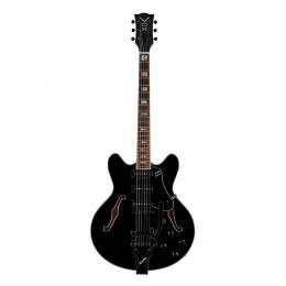 Guitarra de semi-caja Vox Bobcat S66 Bigsby Black