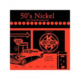 Juego cuerdas guitarra eléctrica Kerly Music 50s Nickel KMPN-1046
