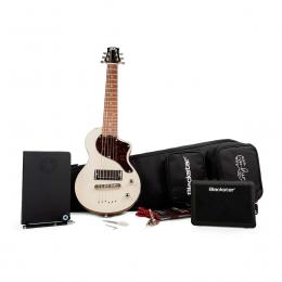 Guitarra eléctrica de viaje con accesorios Blackstar Carry-On Deluxe Pack WHT