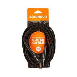 Cable para guitarra jack Armour GW20B Tela Negro 6m