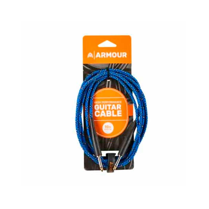 Cable para guitarra jack Armour GW10P Tela Azul 3m