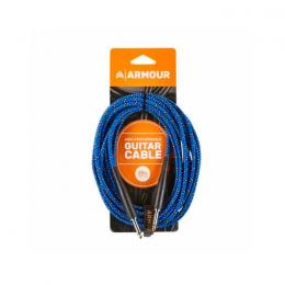 Cable para guitarra jack Armour GW20P Tela Azul 6m