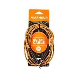 Cable para guitarra jack Armour GW10G Tela Amarillo 3m
